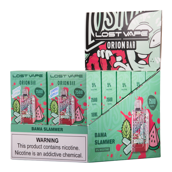  Bama Slammer Lost Vape Orion Bar 10-Pack for Wholesale