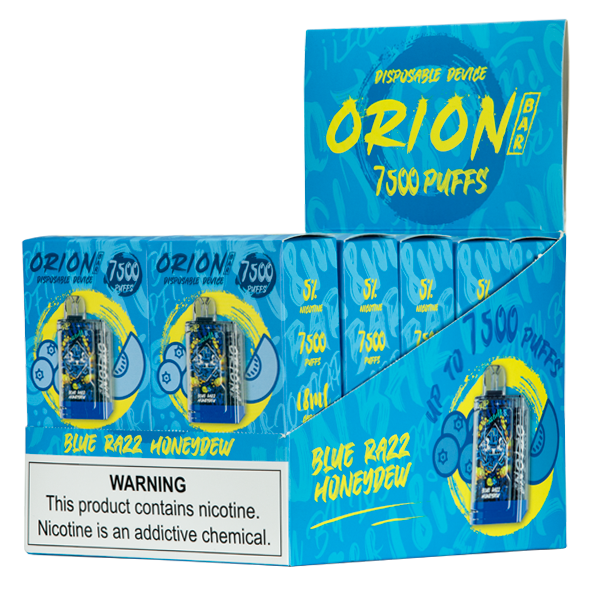 Blue Razz Honeydew Orion Bar Vape Wholesale 10-pack