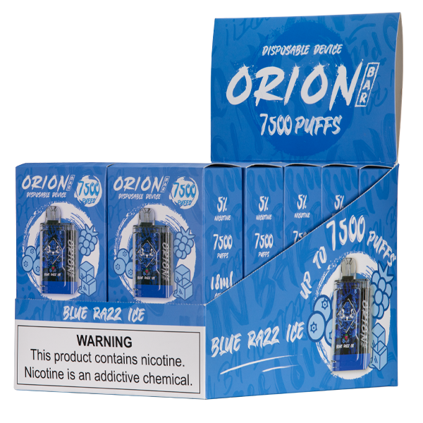Blue Razz Ice Orion Bar Vape 10-Pack for Wholesale