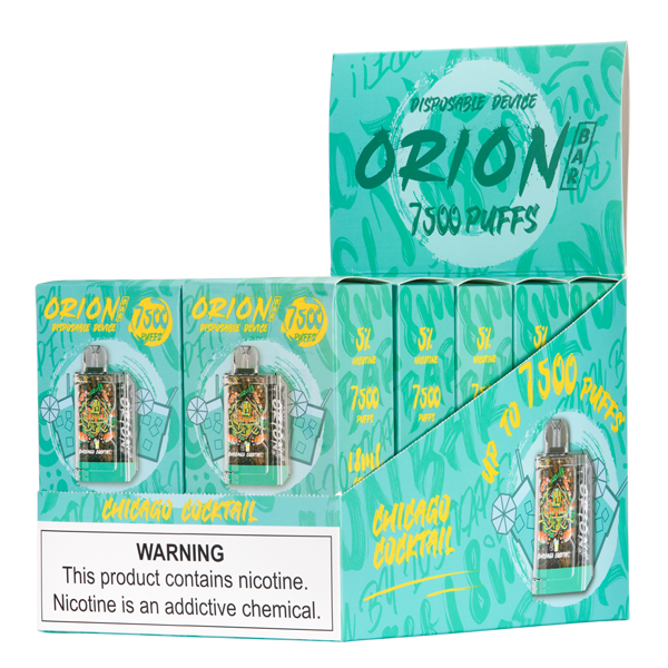 Chicago Cocktail Orion Bar 7500 Puff Vape for Wholesale 10-Pack