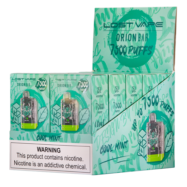Cool Mint Orion Bar Vape for Wholesale 10-Pack