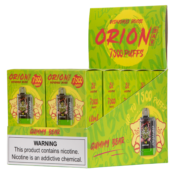Gummy Bear Orion Bar 7500 Vape for Wholesale 10-Pack