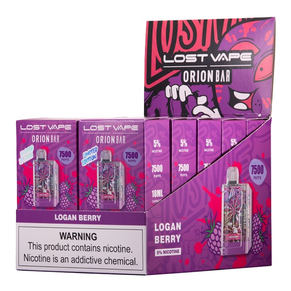 Logan Berry Lost Vape Orion Bar Device 10-Pack for Wholesale