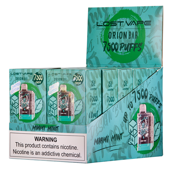 Miami Mint Orion Bar Vape 10-Pack for Wholesale