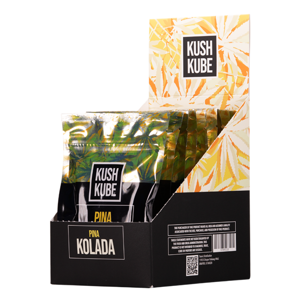 Kush Kube Pina Kolada Gummies 10 count 10-Pack Wholesale 