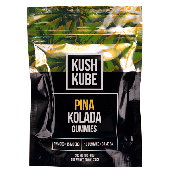 Kush Kube Pina Kolada Gummies 10 count Wholesale