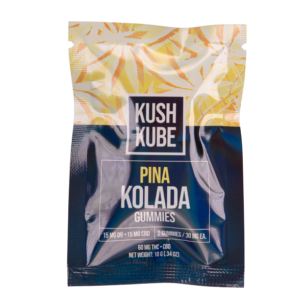 Kush Kube Pina Kolada Gummies 2 count Wholesale