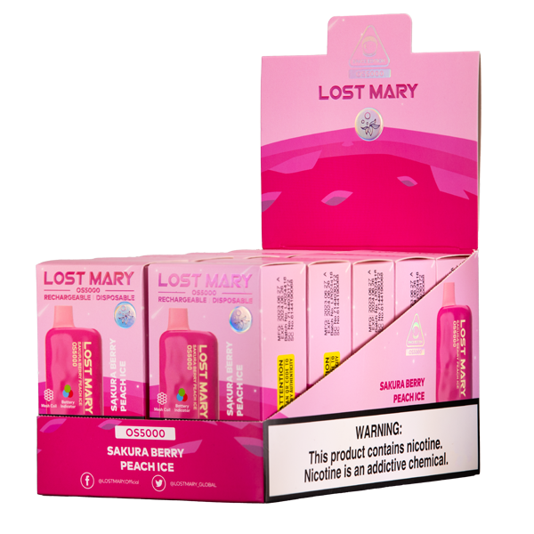 Sakura Berry Peach Ice Lost Mary OS5000 10-packs for Wholesale
