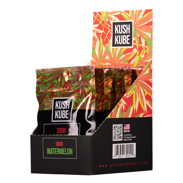 Kush Kube Pineapple Strawberry Gummies 10 count 10-Pack Wholesale