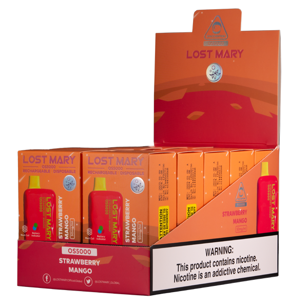 Strawberry Mango Lost Mary Vape 10-Pack for Wholesale