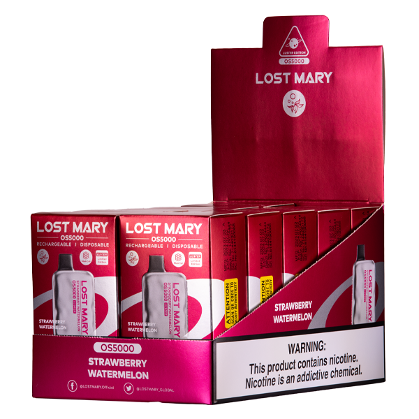 Strawberry Watermelon Lost Mary Luster Vape 10-Pack for Wholesale 