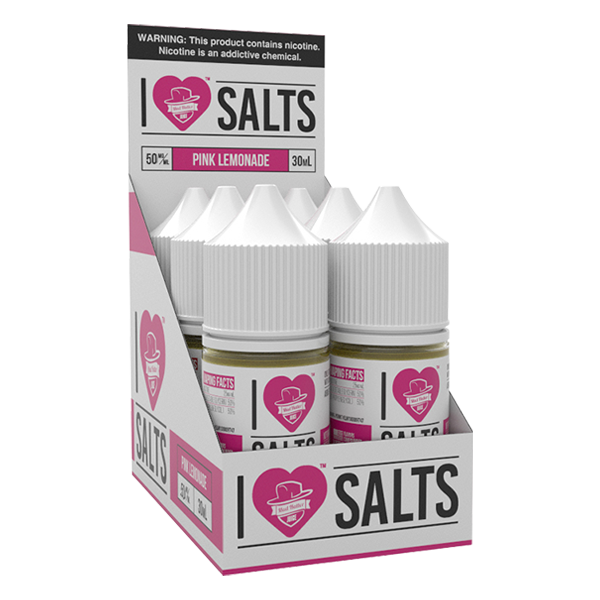 Pink Lemonade vape juice by I Love Salts, available for online ordering for your vape shop