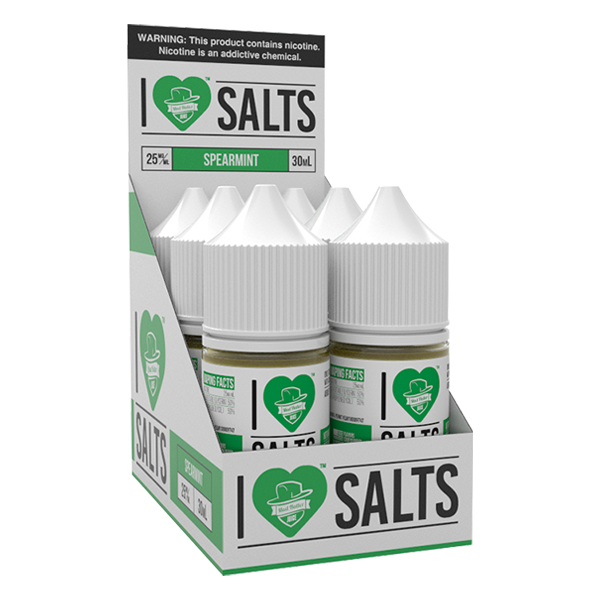 A sweet tasting spearmint vape juice flavor, shop in bulk for I love salts ejuice online