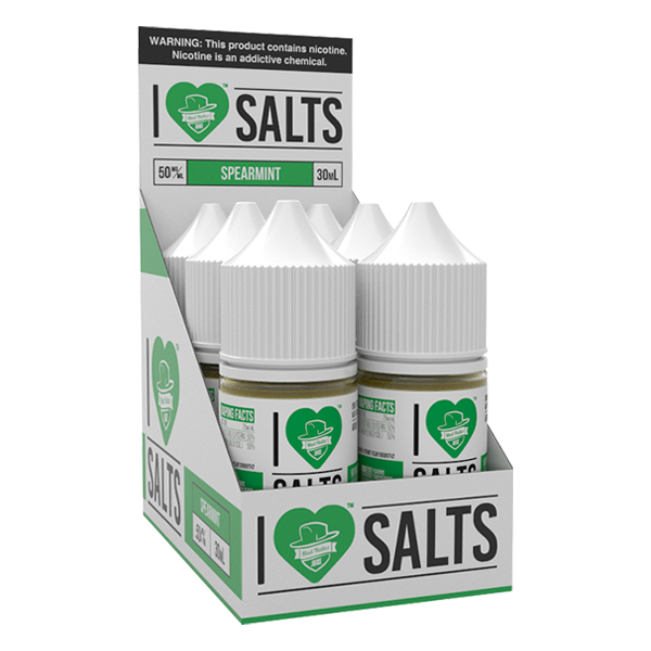 Sweet Spearmint vape juice by I Love Salts, available for online ordering for your vape shop
