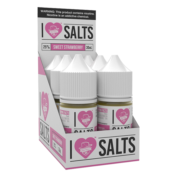 A sweet tasting creamy strawberry vape juice flavor, shop in bulk for I love salts ejuice online