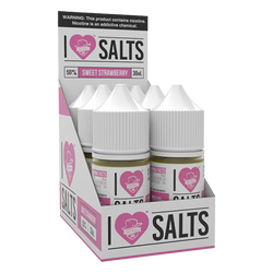 A juicy strawberry sweets flavored eliquid made by I love salts, available for wholesale online