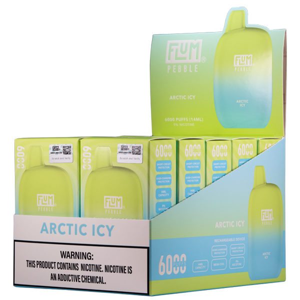 Arctic Icy Flum Pebble Vape for Wholesale 10pk