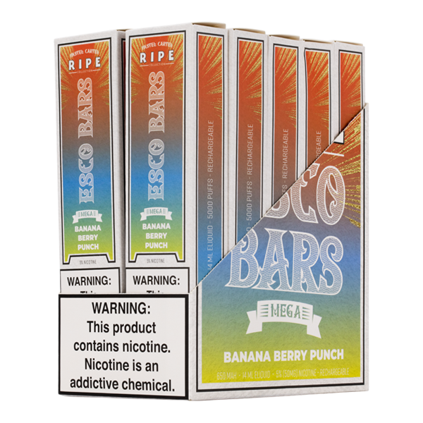 Banana Berry Punch Escobar Mega Vape 10-Pack