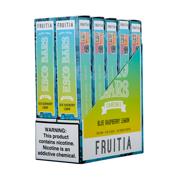 Blue Raspberry Lemon Esco Bar 10-Pack Box