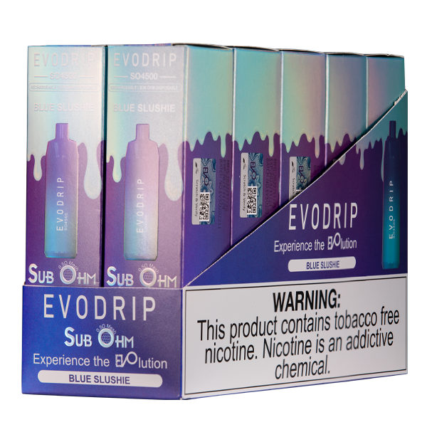 Blue Slushie Evodrip Vape 10pk for Wholesale