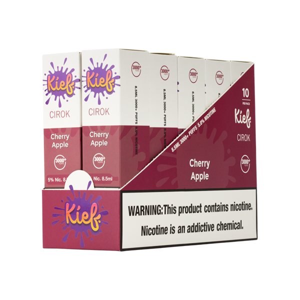 Cherry Apple Kief Cirok 10-Pack Vapes for Wholesale