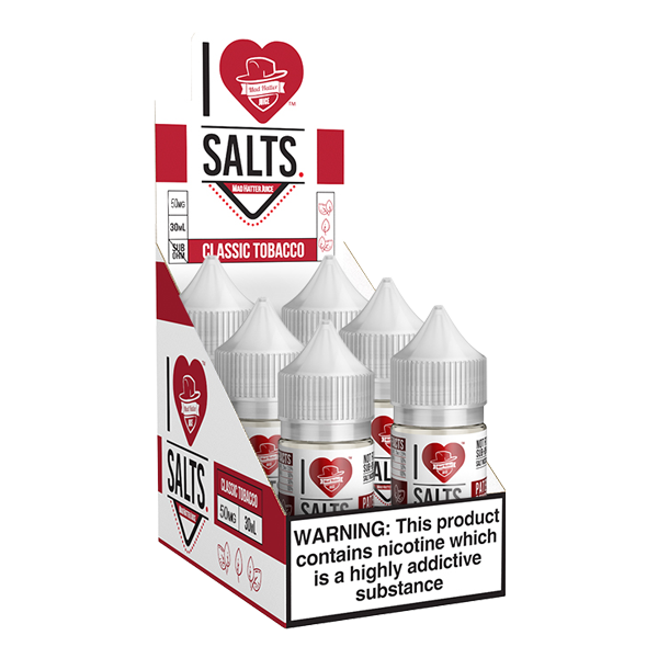 An earthy classic tobacco flavored eliquid made by I love salts, available for wholesale online
