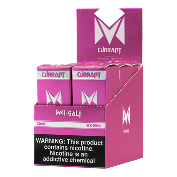 A best-selling fruity pod juice, Currant Mi-Salts is available for wholesale in 20mg & 40mg