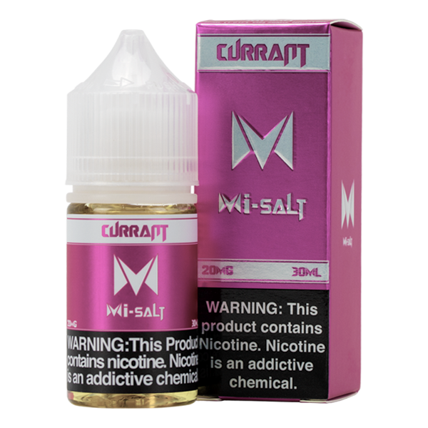 Currant Mi-Salt is a fruity flavored vape juice, blended with nicotine salts