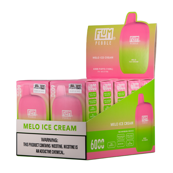 Melo Ice Cream Flum Pebble Vape for Wholesale 10-Pack