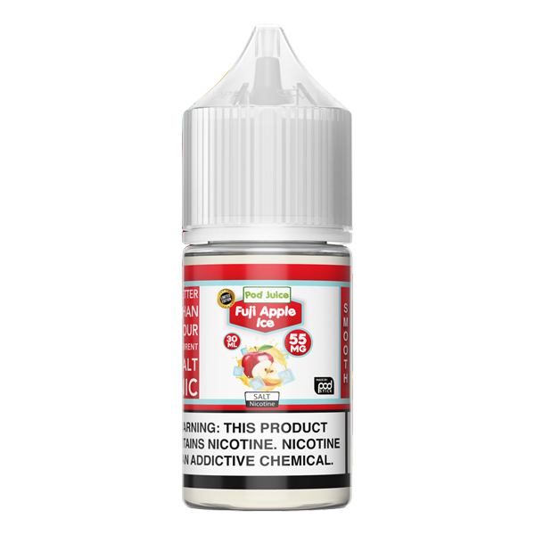 Wholesale priced Fuji Apple Ice nic salts from Pod Juice, e-liquid made for pod systems