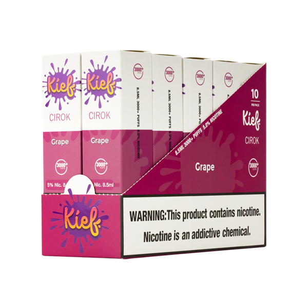 Grape Kief Cirok 10-Pack Vapes for Wholesale