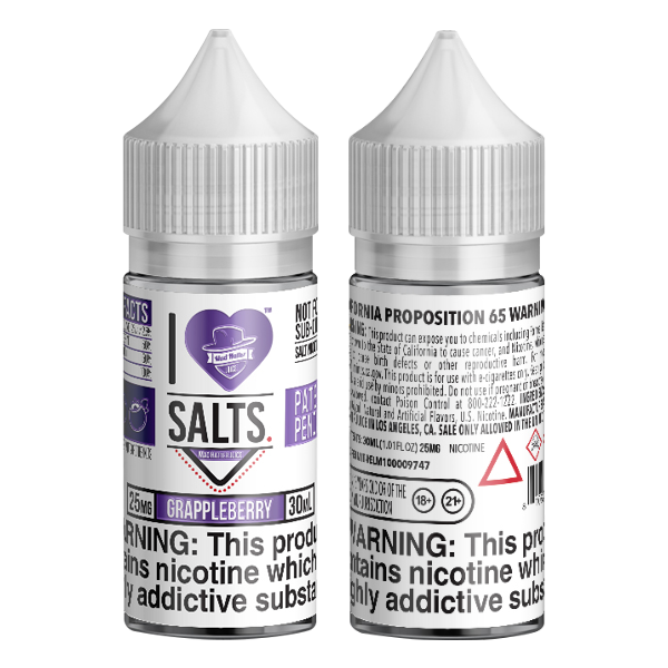 Grappleberry vape juice by I Love Salts, available for online ordering for your vape shop