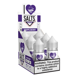A fruity grape and apple flavored eliquid made by I love salts, available for wholesale online