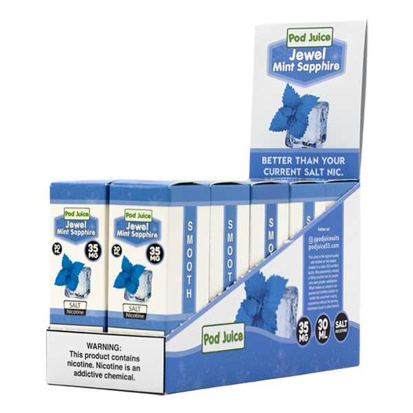 Shop low wholesale prices on Jewel Mint Sapphire vape juice and other Jewel e-liquids from Pod Juice 