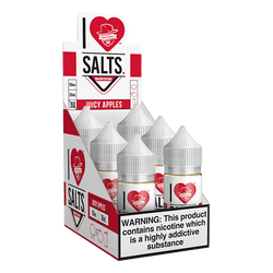 A succulent juicy apple flavored eliquid made by I love salts, available for wholesale online