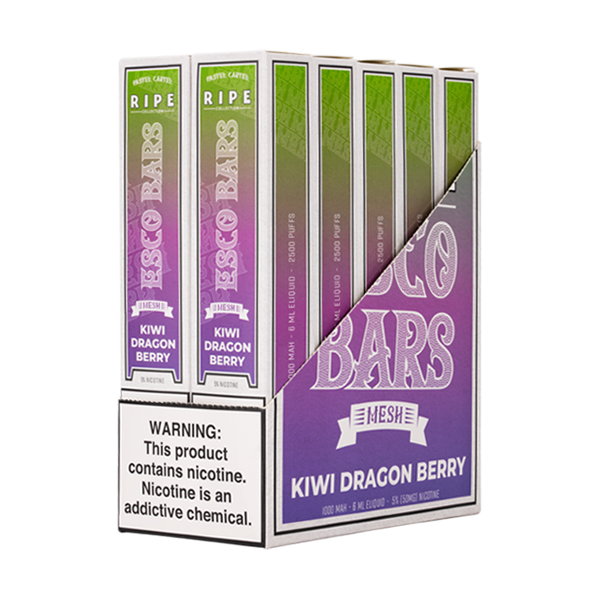 Kiwi Dragon Berry Esco Bar 10-Pack Display