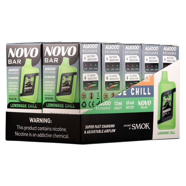 Lemonade Chill Novo Bar AL6000 10pk for Wholesale