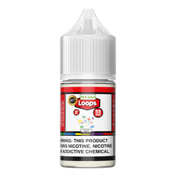 The Loops flavored vape juice from Pod Juice, available for vape shops in packs of 6