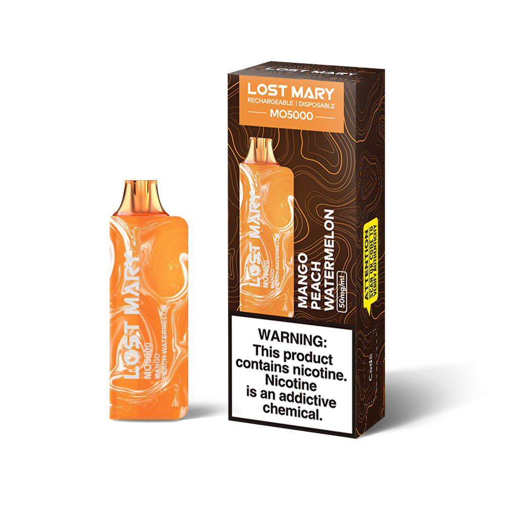 Mango Peach Watermelon Lost Mary MO5000 Packaging