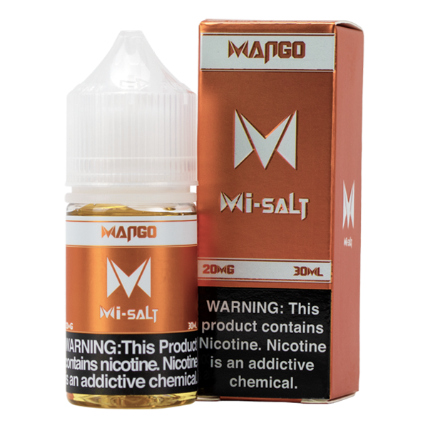 Mango Mi-Salt is a fruity flavored vape juice, blended with nicotine salts