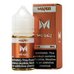 Packs of 6 30ml eliquid with nicotine in 20mg & 40mg, Mango Mi-Salts by Mi-One Brands