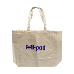 A carrying tote for your everyday needs, made with the Mipod logo
