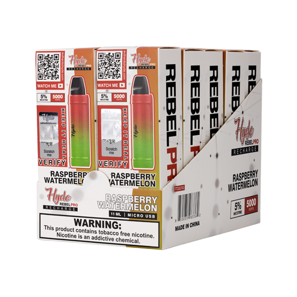 Raspberry Watermelon Hyde Rebel Pro Vape 10-Pack