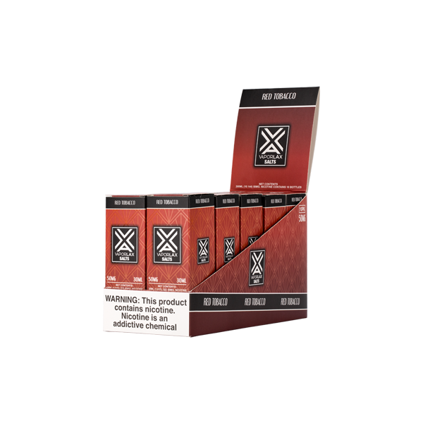 Red Tobacco VaporLax Salt 10-Pack