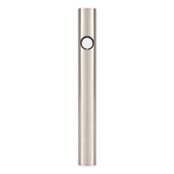 A stainless steel vape pen for concentrates, the Silver Slim Preheat