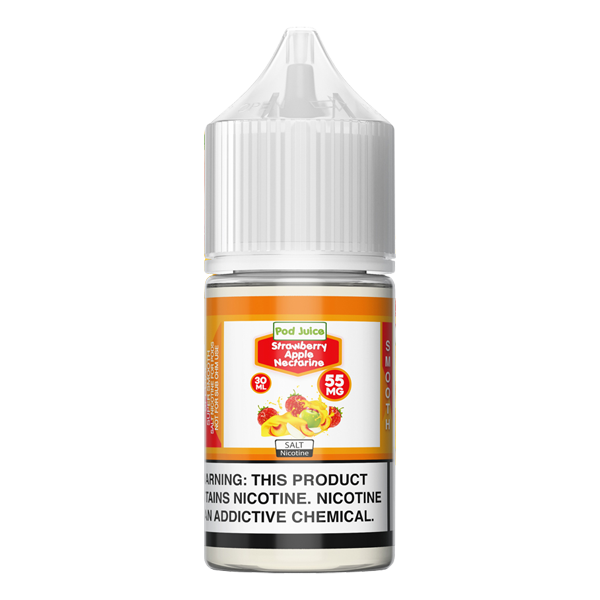 Shop in bulk for the strawberry apple flavored nic salts, Strawberry Apple by Pod Juice