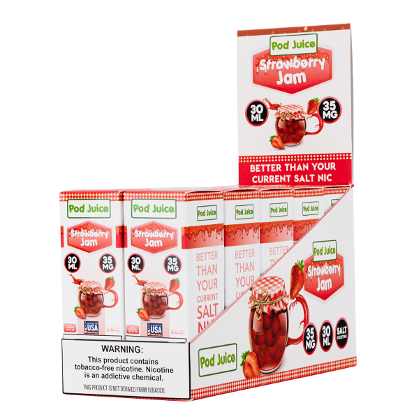 Strawberry Jam by Pod Juice - 10pk