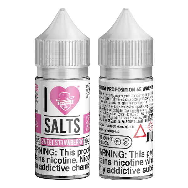 Sweet Strawberry vape juice by I Love Salts, available for online ordering for your vape shop