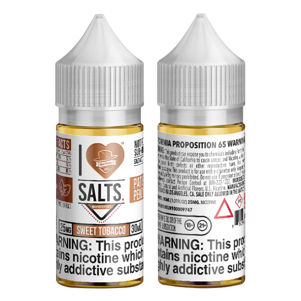 Sweet Tobacco vape juice by I Love Salts, available for online ordering for your vape shop