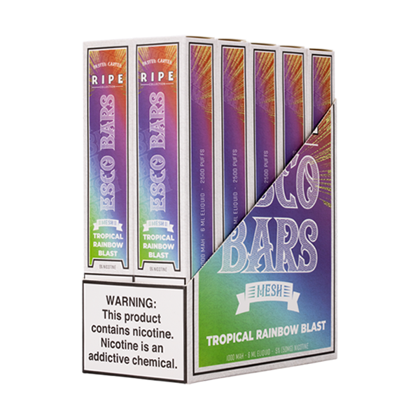 Tropical Rainbow Blast Esco Bar 10-Pack for Wholesale
